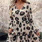 🔥New Arrivals & Best Sellers-Women's Flowy Leopard Print V-Neck Dress