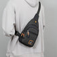 Voděodolná vícekapsová crossbody taška přes rameno