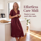 Dámské letní midi šaty s knoflíky | Bavlna & len | 10 barev | S–5XL