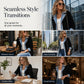 ⌛Ograniczona oferta-Elegancka damska kurtka dżinsowa z wstawkami i ściągaczami