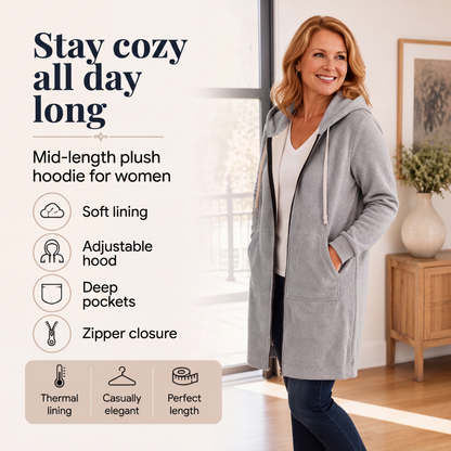 🔥✨ Bluza damska z zamkiem błyskawicznym z polaru