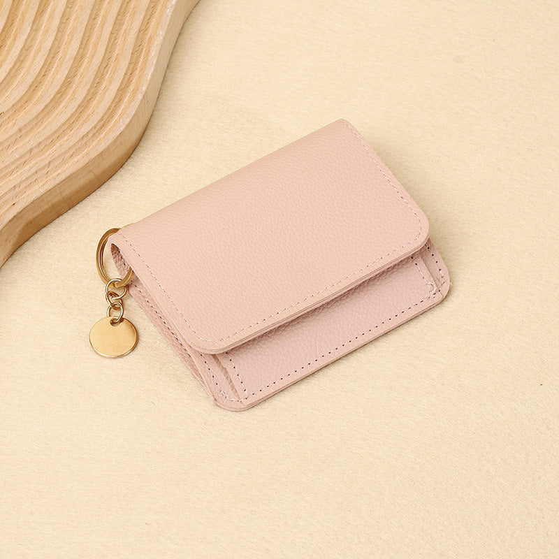 💕RFID Blocking Short Wallet for Women, Mini Card Holder Purse with Key Ring, Coin Pocket & ID Window👛