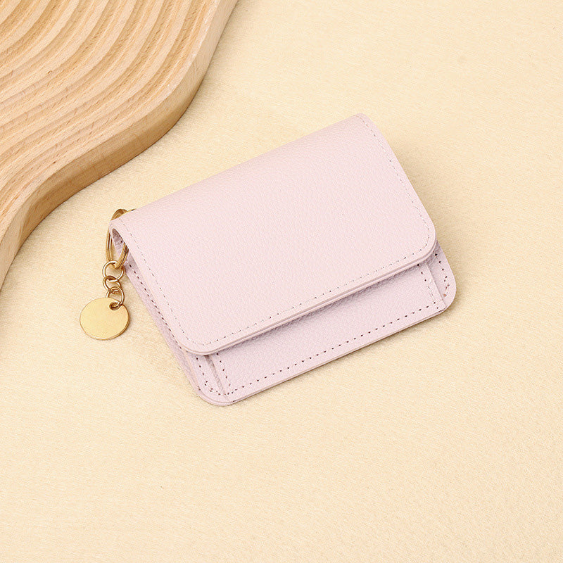 💕RFID Blocking Short Wallet for Women, Mini Card Holder Purse with Key Ring, Coin Pocket & ID Window👛