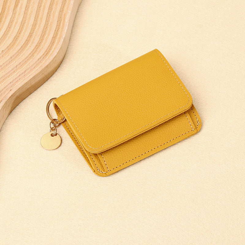 💕RFID Blocking Short Wallet for Women, Mini Card Holder Purse with Key Ring, Coin Pocket & ID Window👛