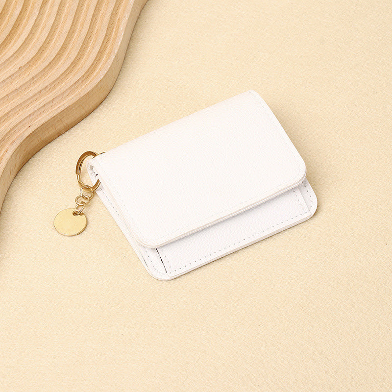 💕RFID Blocking Short Wallet for Women, Mini Card Holder Purse with Key Ring, Coin Pocket & ID Window👛