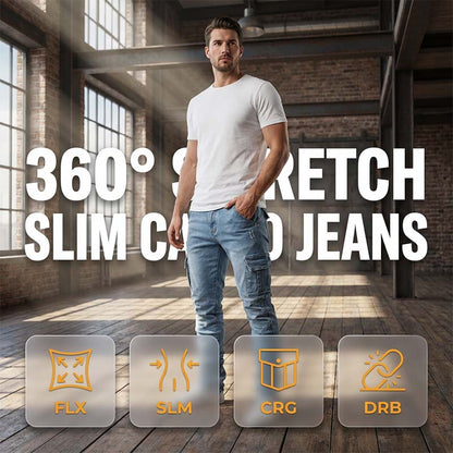 👖 LIMITED-TIME✨Slim Fit Denim Cargo Pants