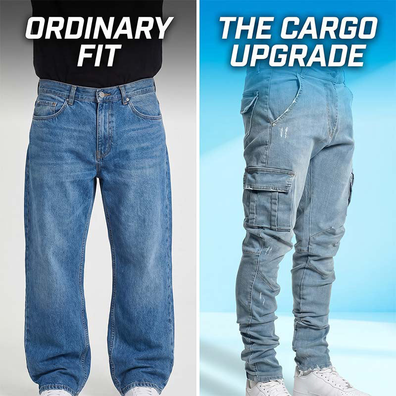 👖 LIMITED-TIME✨Slim Fit Denim Cargo Pants