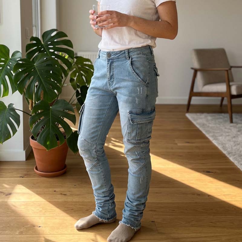 👖 LIMITED-TIME✨Slim Fit Denim Cargo Pants