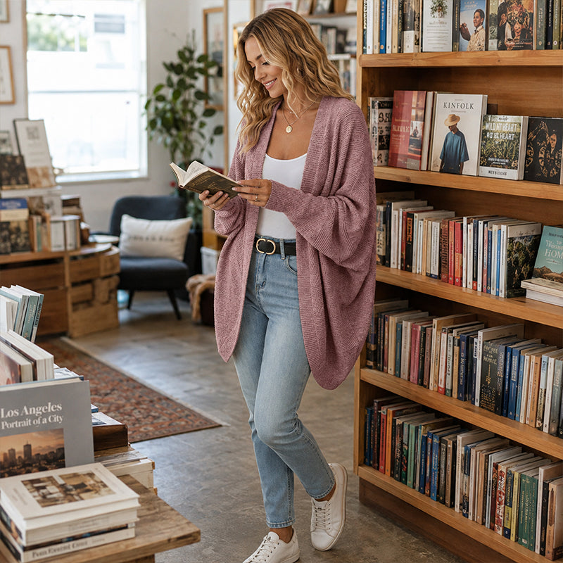 🌸Women's Loose Batwing Knit Cardigan