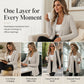 😍✨ Sweter z dzianiny z otwartym dekoltem i wydłużonym krojem — elegancki, kobiecy, dostępny w 5 kolorach 🤍