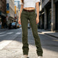 Damskie stylowe jeansy slim fit z elastanem