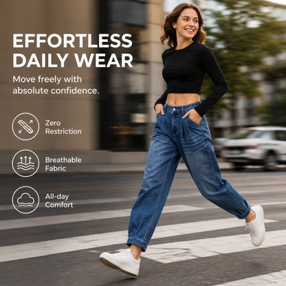 💃Women's High Waisted Harem Denim Pants