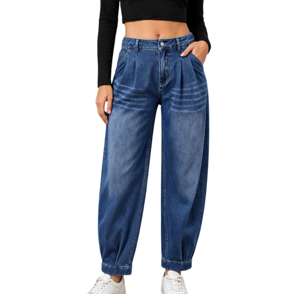 💃Women's High Waisted Harem Denim Pants