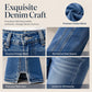 👖 Damskie jeansy z wysokim stanem, szerokie nogawki