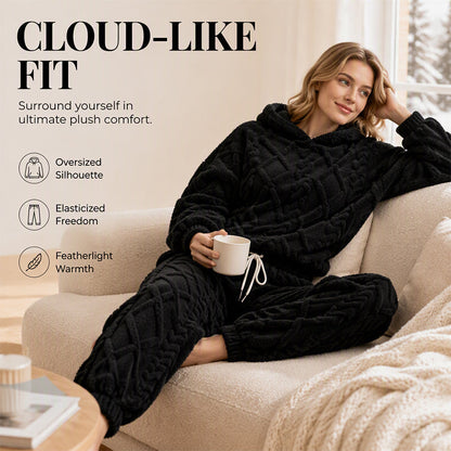 🔥🍂 Embossed Geometric Plush Set – Timeless Comfort & Effortless Style For Every Occasion