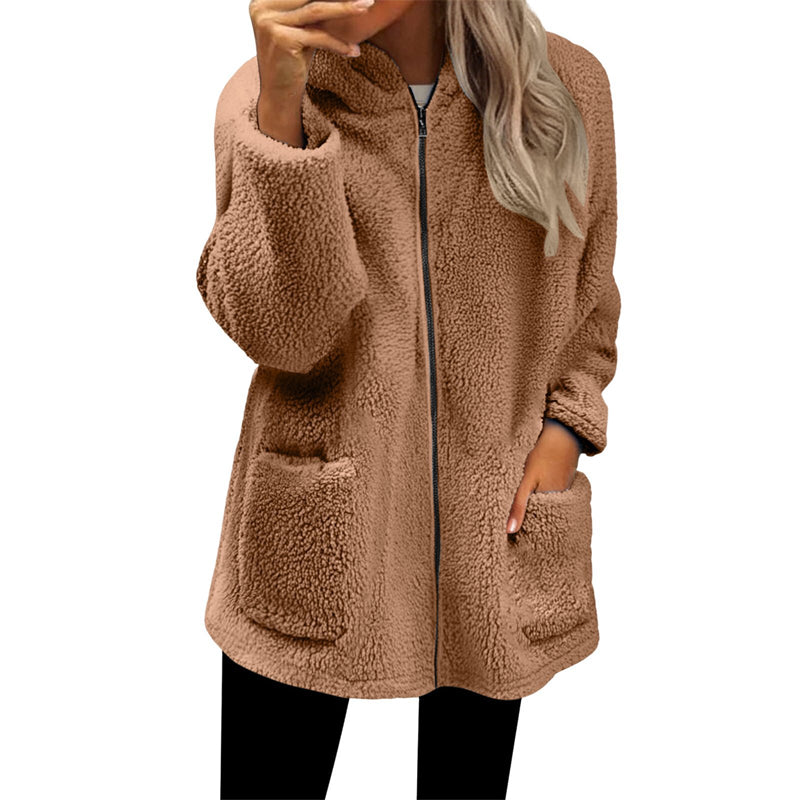 Hot Sale 50% OFF💖Women's Casual Warm Hooded Zipper Jacket