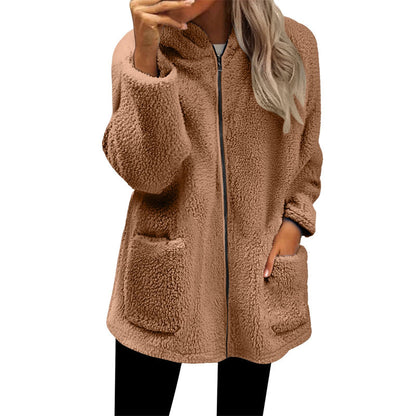 Hot Sale 50% OFF💖Women's Casual Warm Hooded Zipper Jacket