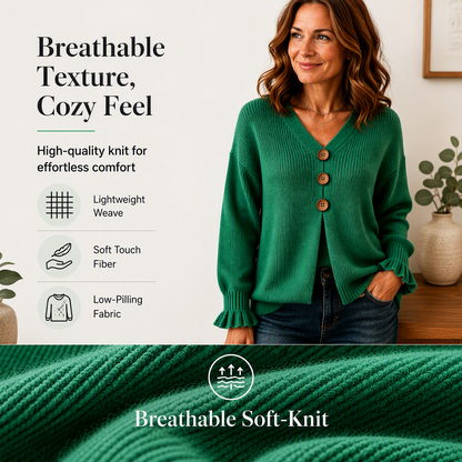 🍂Women’s V-Neck Knit Jumper – Flattering, Cosy & Effortlessly Chic