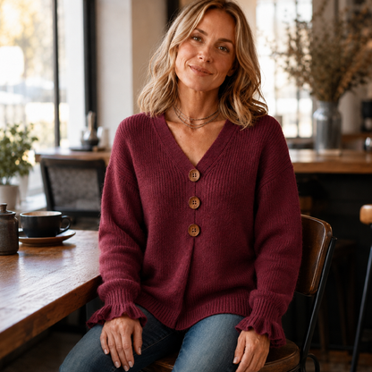 🍂Women’s V-Neck Knit Jumper – Flattering, Cosy & Effortlessly Chic