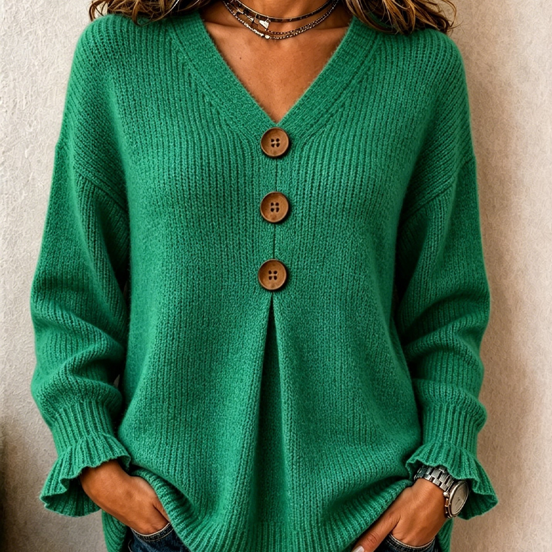 🍂Women’s V-Neck Knit Jumper – Flattering, Cosy & Effortlessly Chic