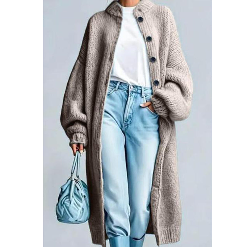 🛍️ New Arrival | Women's Chunky Knit Longline Sweater Coat