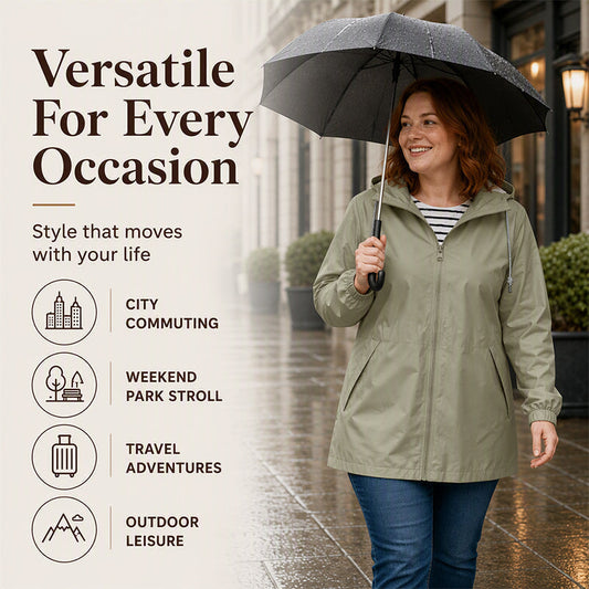 💥Women's Outdoor Waterproof Hooded Jacket🌧🧥