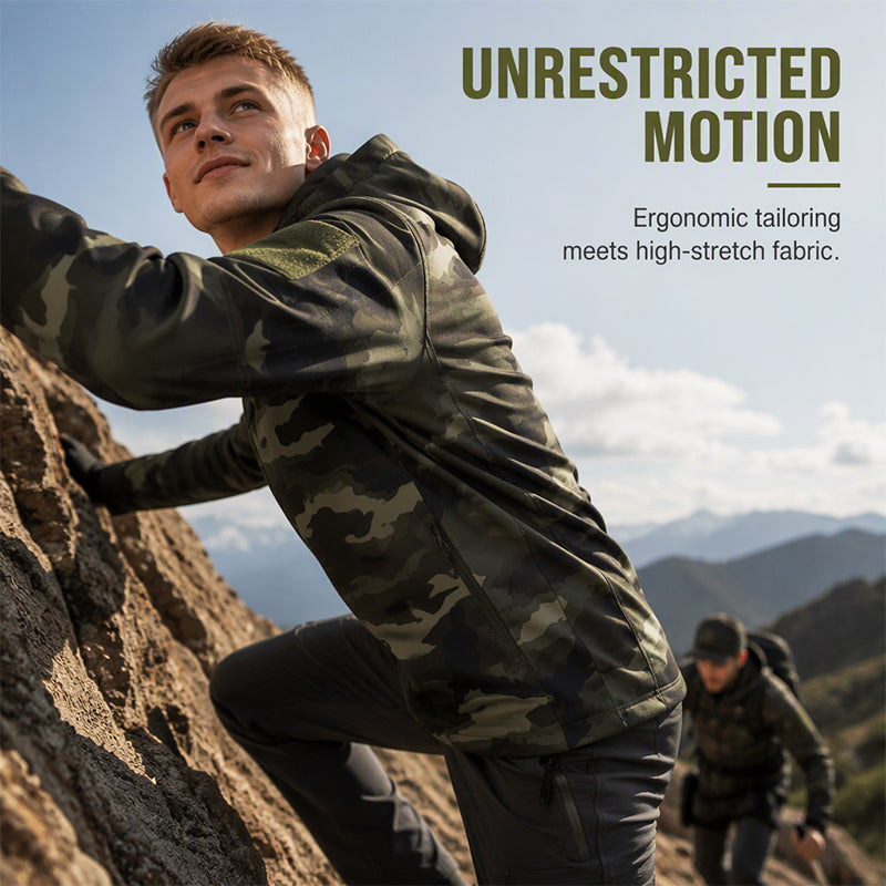 🌲 Tactical Camo, All-Weather Protection | Men's Outdoor Hooded Jacket ⚡