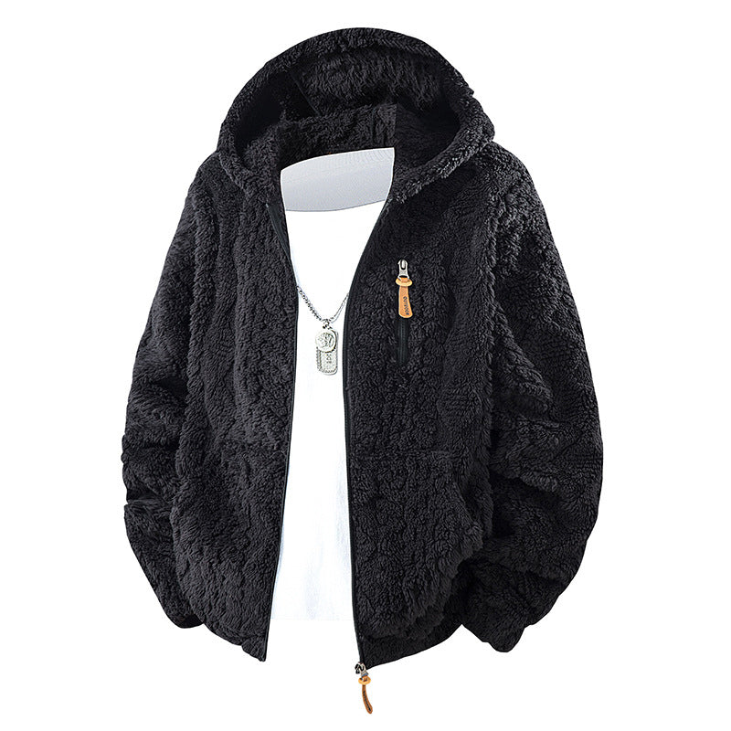 🧥 Corduroy Comfort, Cozy Coverage | Men's Hooded Fleece Zip Jacket ⚡