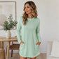 Women's Long Sleeve T-Shirt Dress with Pockets