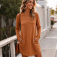 Women's Long Sleeve T-Shirt Dress with Pockets
