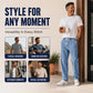 Men's Loose Straight-Leg Denim Pants