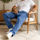 Men's Loose Straight-Leg Denim Pants
