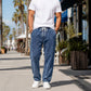 Men's Loose Straight-Leg Denim Pants