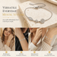 Adjustable Stainless Steel Chain Charm Bracelet featuring Cross Pentagram and Witch Knot Pendants