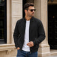 Men's Casual Quilted Stand Collar Jacket