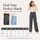 Women's Warm-Lined Wide-Leg Jeans