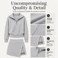 Women's Half-Zip Pullover & Asymmetrical Wrap Skort Set