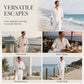 Men's Casual Long Sleeve Shirt and Pants Set