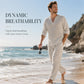 Men's Casual Long Sleeve Shirt and Pants Set