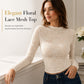 Women's Elegant Long-Sleeve Lace Shirt