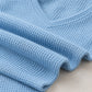 Women's Waffle Knit V-Neck Long Sleeve Top
