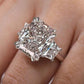 Elegant Square Cut Zircon Ring