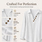 Women's Vintage Long Sleeve V-Neck Top