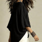 Women's Effortless Draped V-Neck Blouse