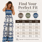 Women's Bohemian Print Smocked Jumpsuit