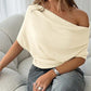 Women's Asymmetrical Off-Shoulder Batwing Sleeve Top