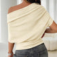 Women's Asymmetrical Off-Shoulder Batwing Sleeve Top