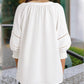 Women's Casual V-Neck Lantern Sleeve Top