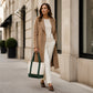Large Capacity Color Block Canvas Bag