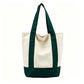 Large Capacity Color Block Canvas Bag